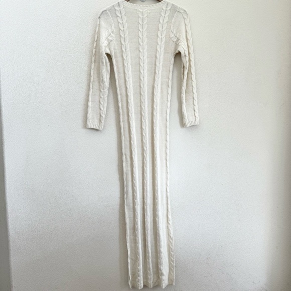 AYNI Roni Dress With Cape in Ivory Medium - Picture 6 of 6
